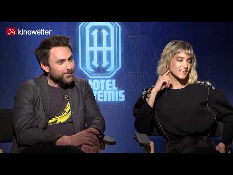  Interview Charlie Day & Sofia Boutella HOTEL ARTEMIS 