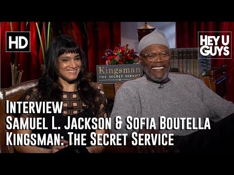  Samuel L. Jackson & Sofia Boutella Interview - Kingsman: The Secret Service 