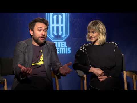  Charlie Day and Sofia Boutella “Hotel Artemis” Interview 