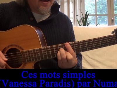 Ces mots simples (Vanessa Paradis) reprise guitare-voix