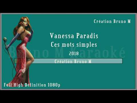  Karaoké♫ Vanessa Paradis   Ces mots simples 