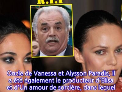 Mort de Didier Pain, acteur et oncle d'Alysson et Vanessa Paradis