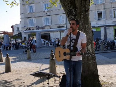 La Seine - VANESSA PARADIS & M (Concert de Julien Sordetto en rue)