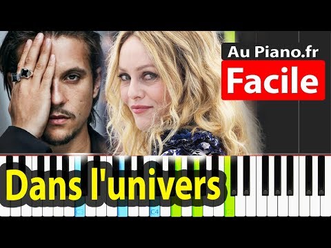  Nekfeu feat Vanessa Paradis Dans L'univers Piano FACILE 