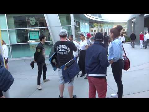  Sofia Boutella greets fans outside ArcLight Cinerama Dome in Hollywood 