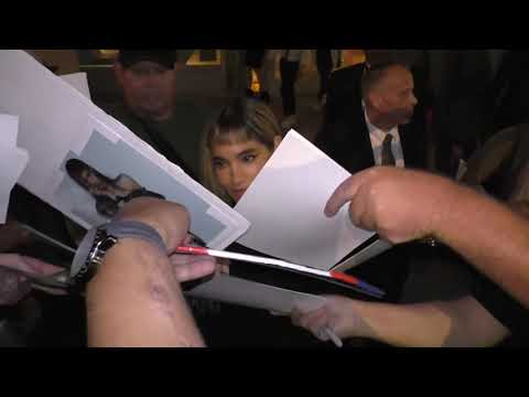  Sofia Boutella greets fans outside the premiere of Love, Antosha at ArcLight Theatre in Hollywood 