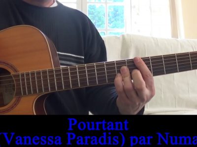 Pourtant (Vanessa Paradis) reprise guitare voix 2000 Mathieu Chedid Franck Monnet