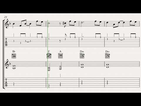  HOW TO PLAY "LA SEINE"/VANESSA PARADIS & M/MY TAB FOR GUITAR #8 